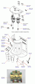 Part Location Diagram of 990149400 Hamilton Beach Hall Sensor Assembly
